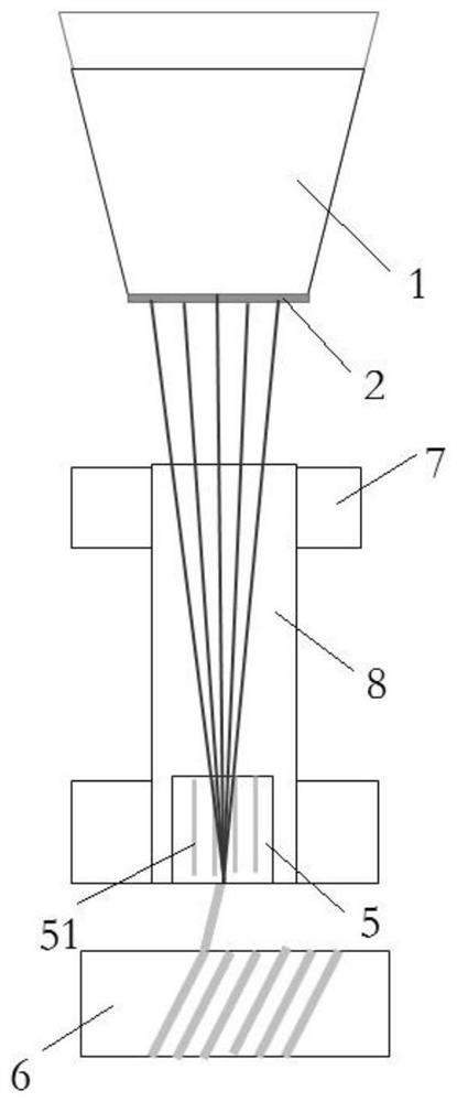 Manufacturing method and device for resin in-situ coated fiber precursor and application of manufacturing method and device