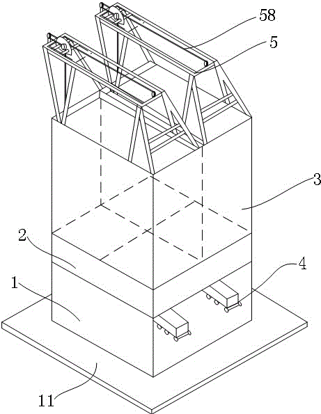Detachable automatic sand adding sand tank, combined sand tank and realization method