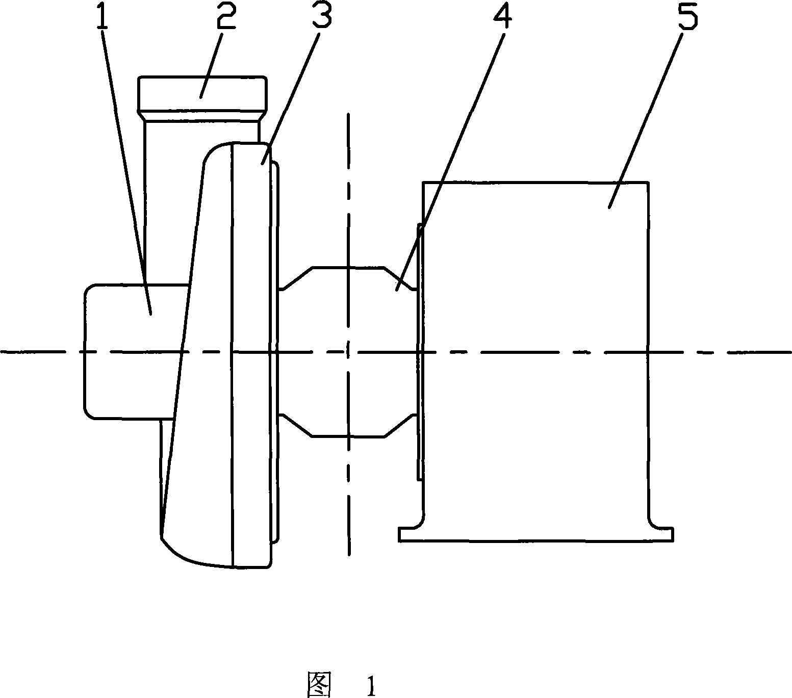 Turbocharging device of refrigeration machine