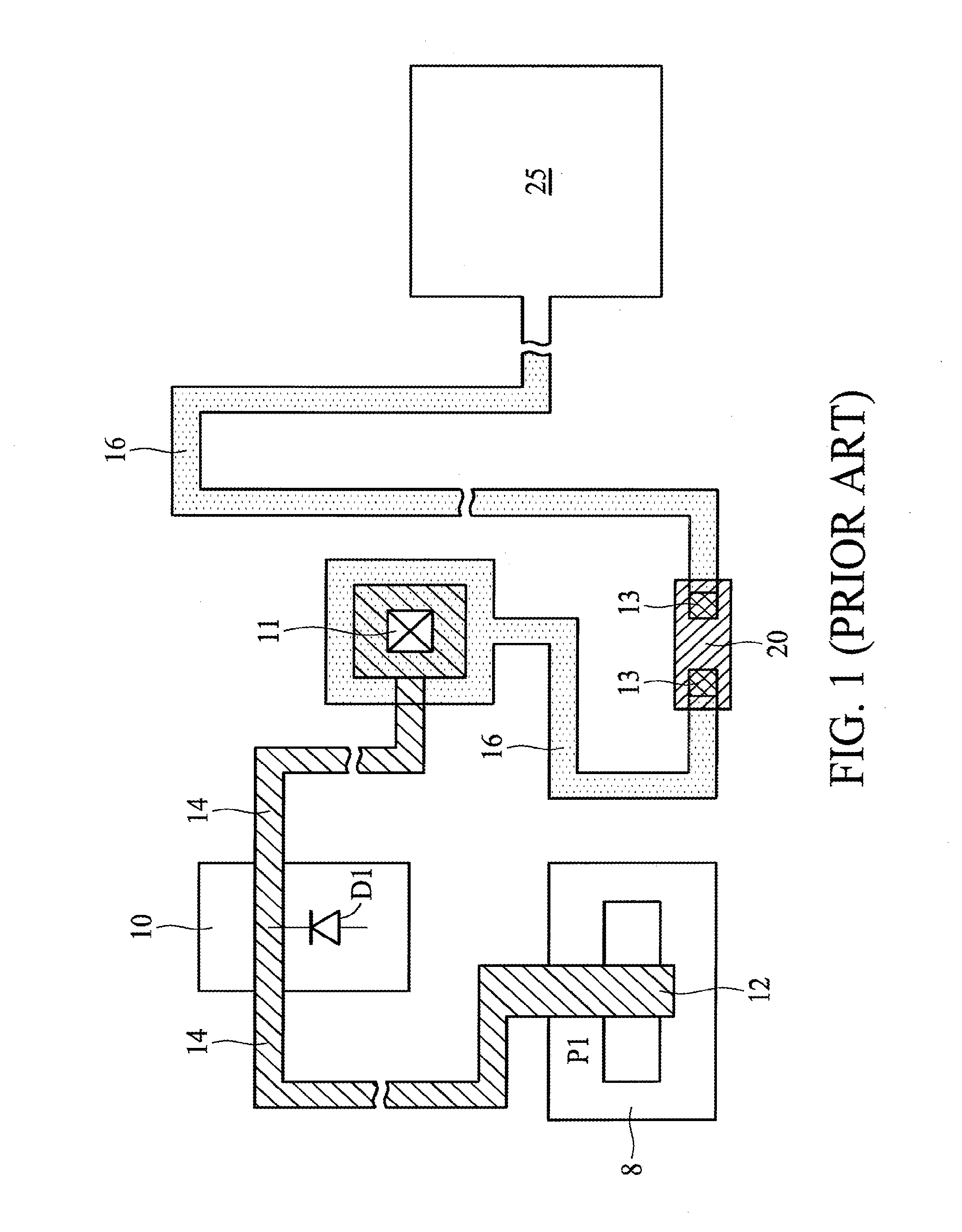 Chip Pad Resistant to Antenna Effect and Method