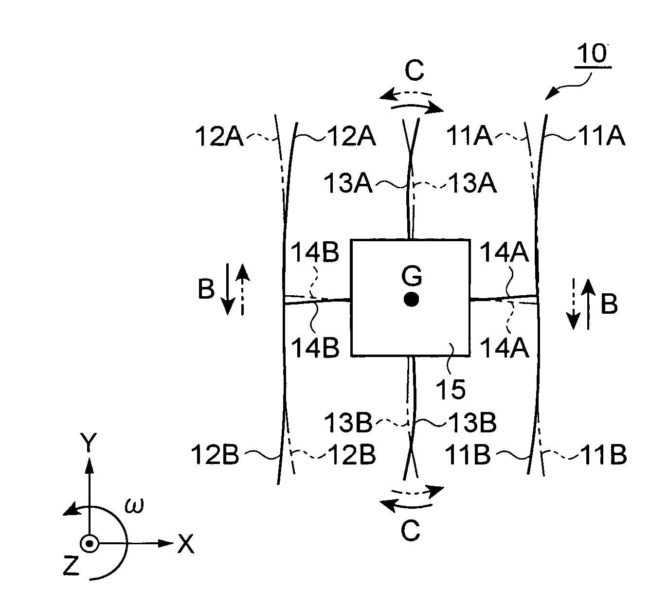 Piezoelectric vibration gyro sensor and electronic device equipped with the same