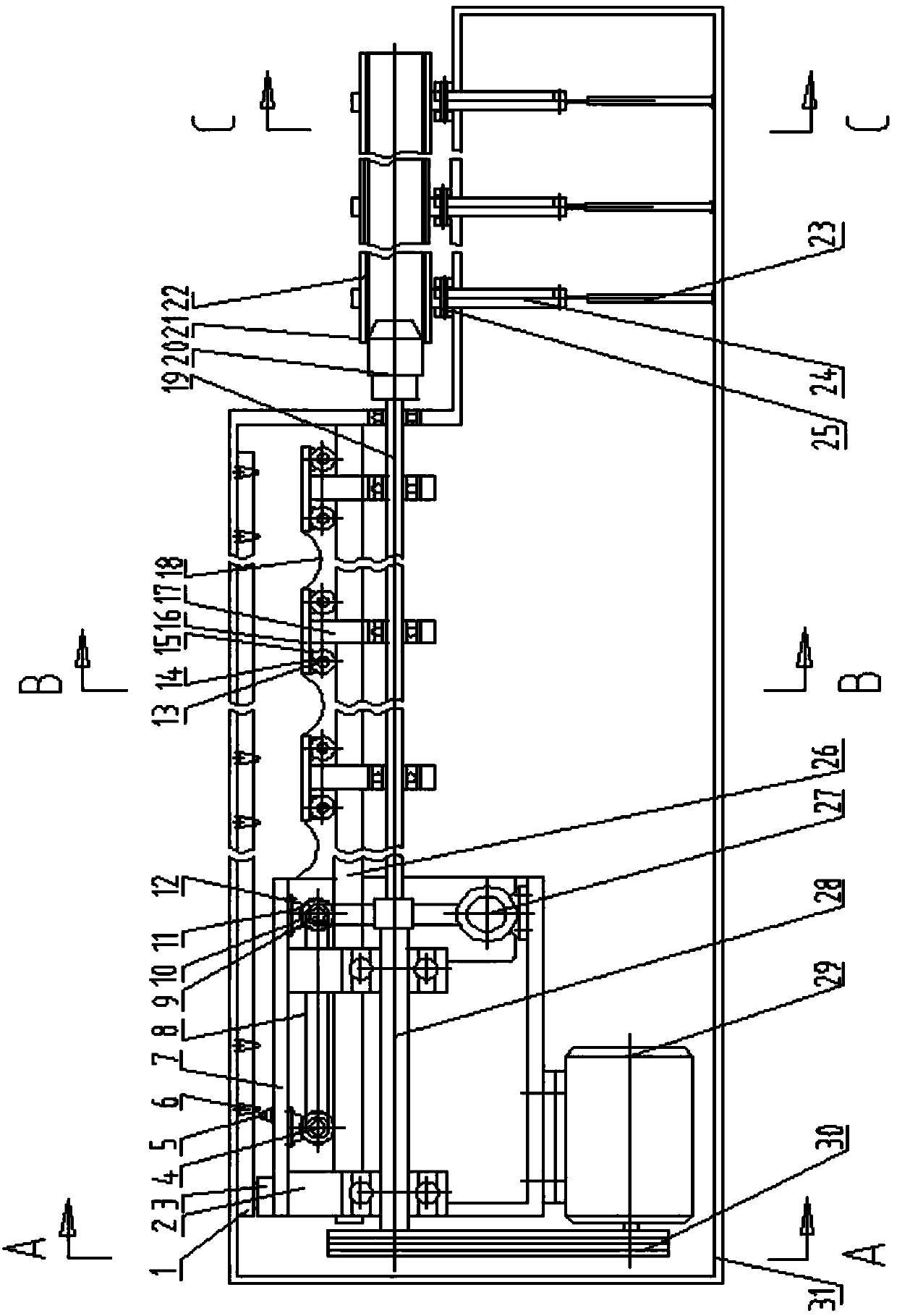 Internal forward spinning nested process composite machine tool with dual metal tubes