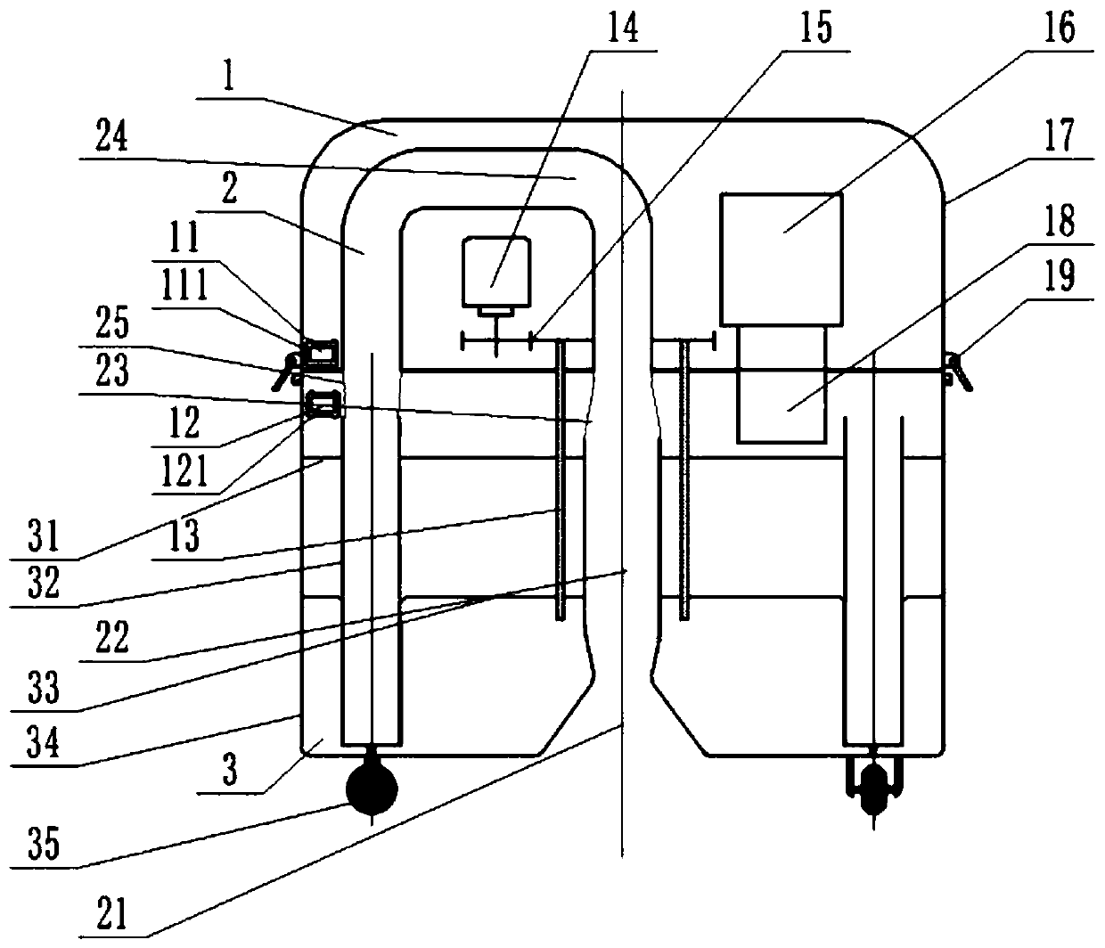 A sorting machine for picking up badminton balls