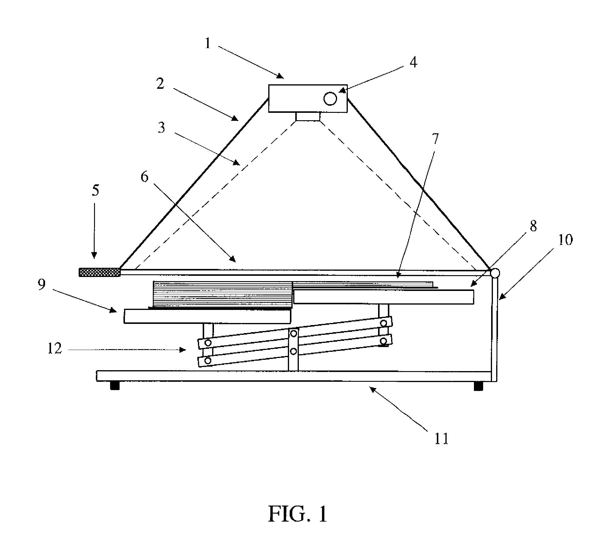 Method and apparatus for capturing the image of bound documents such as books using digital camera