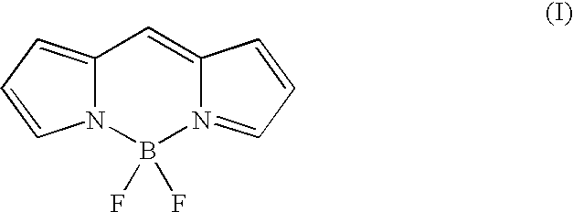 Two-photon absorbing dipyrromethenboron difluoride dyes and their applications