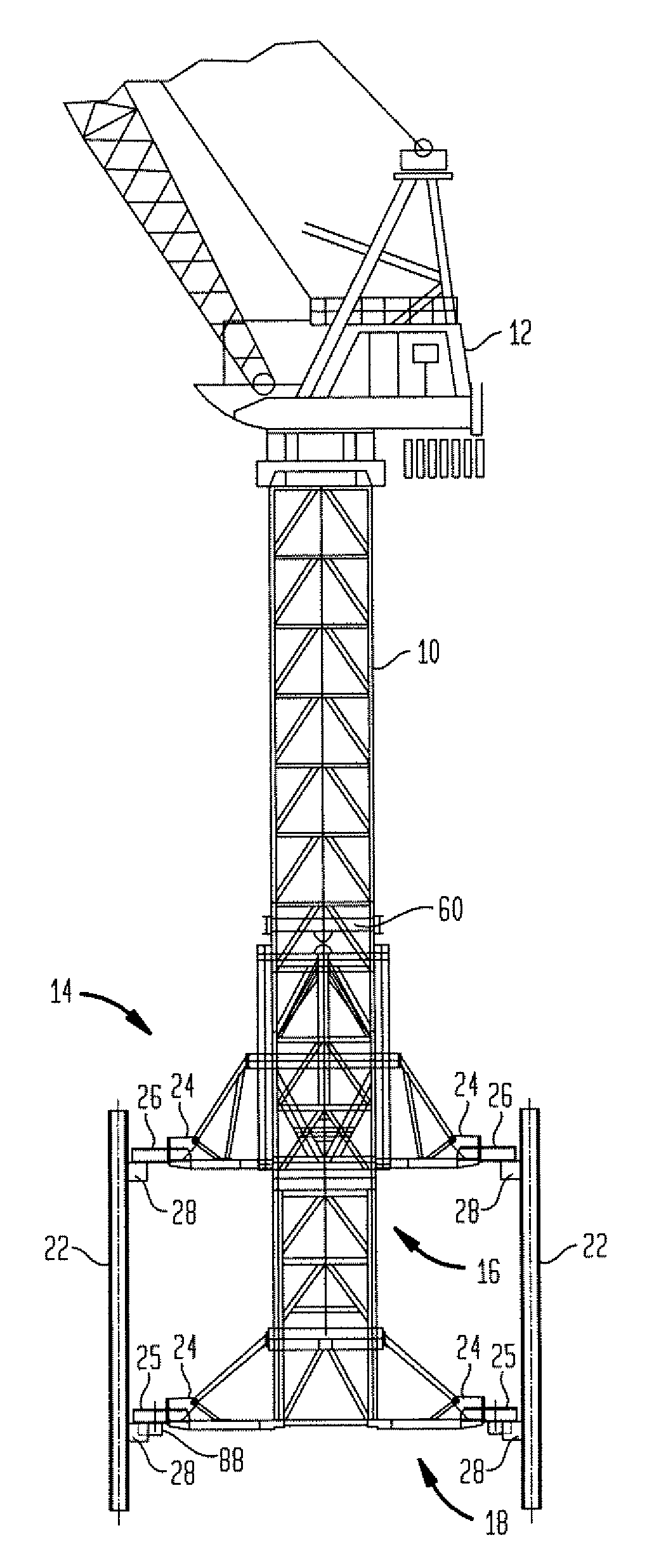 Tower crane device