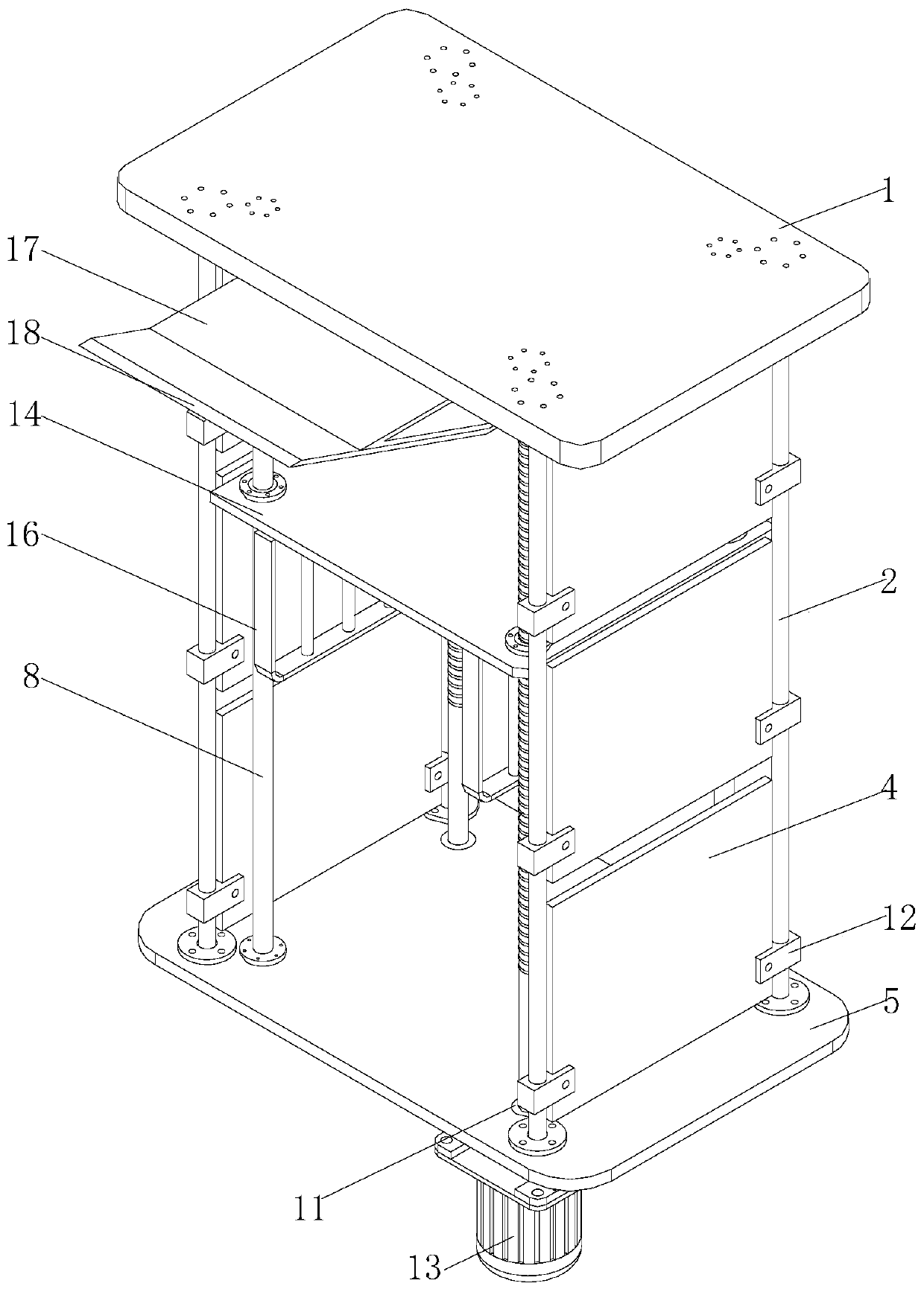 Economic applicability public lifting platform helping disabled