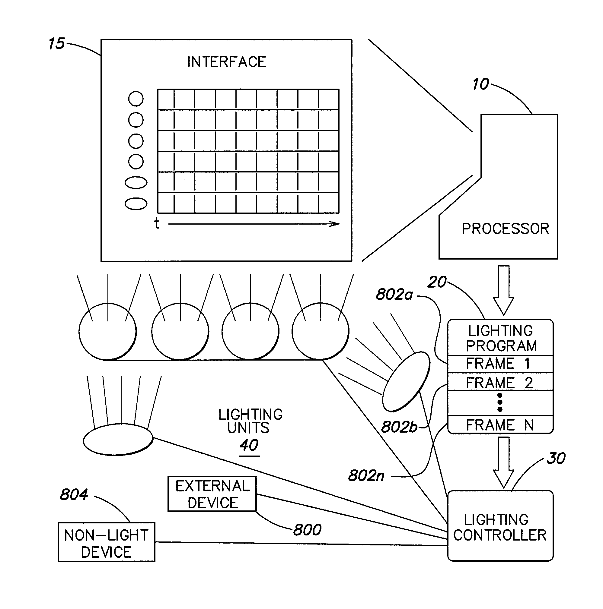 Method and apparatus for authoring and playing back lighting sequences