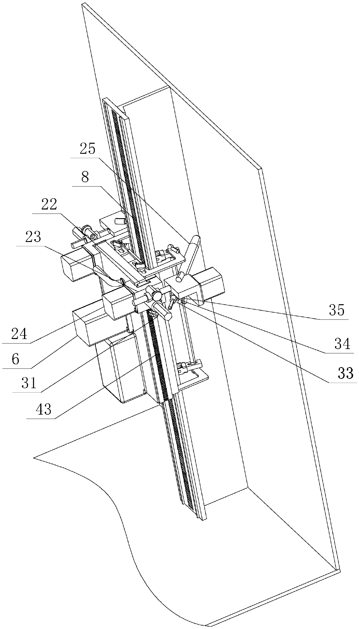 Double-sided double-pendulum blind-zone-free welding tractor and welding method thereof