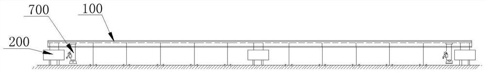 Novel precast beam bottom form and construction method thereof