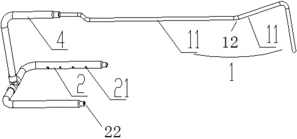 Water inlet pipeline