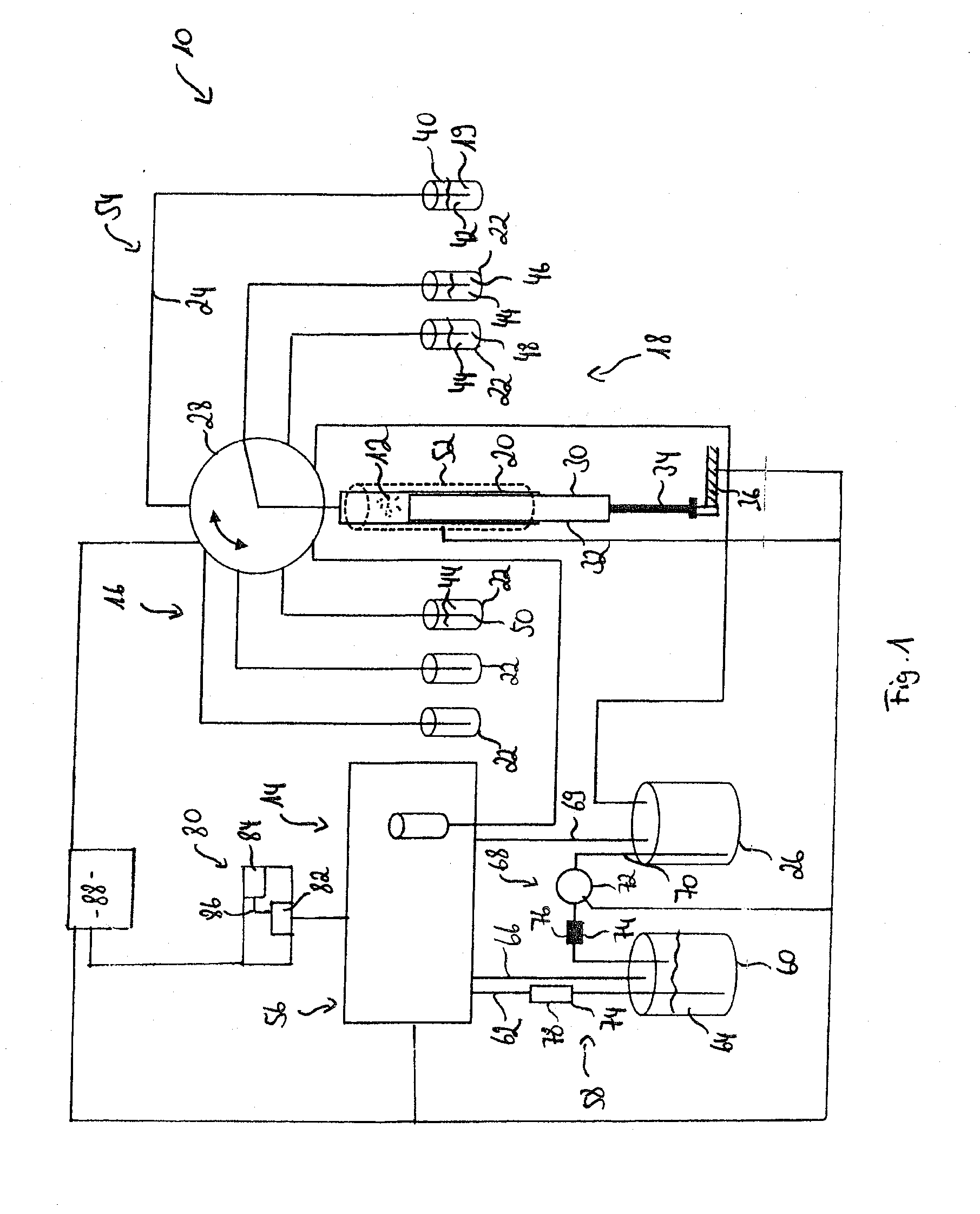 Detection apparatus and method for the automatic detection of particles