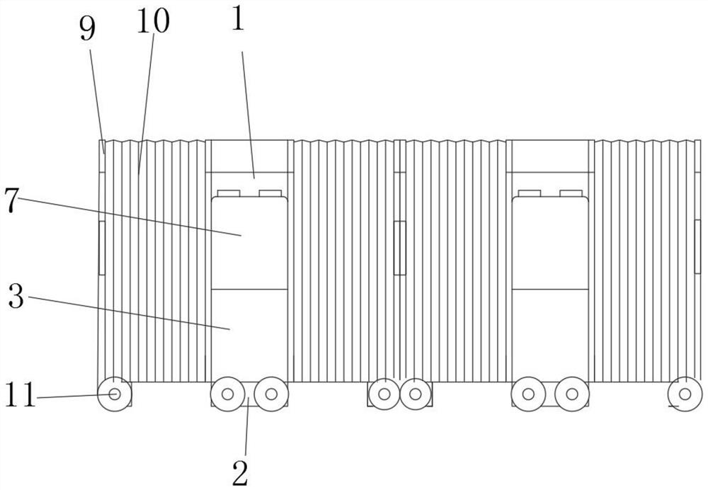 Dust falling device for highway construction