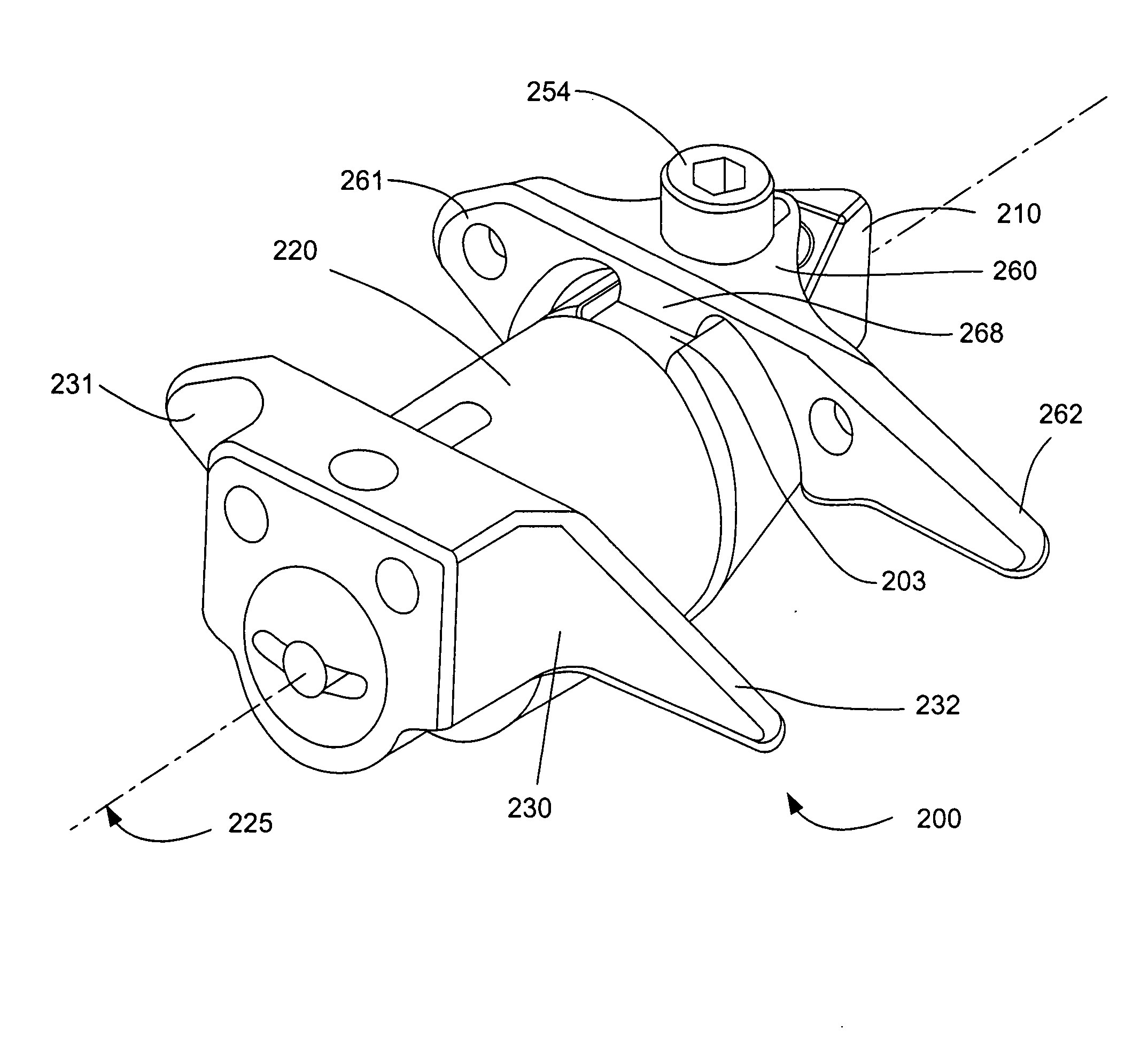 Interspinous process implant having deployable wing and method of implantation