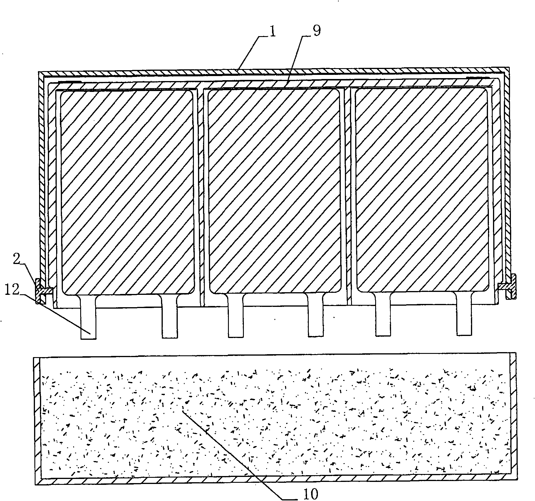 Connecting process of polar plate of lead acid batteries