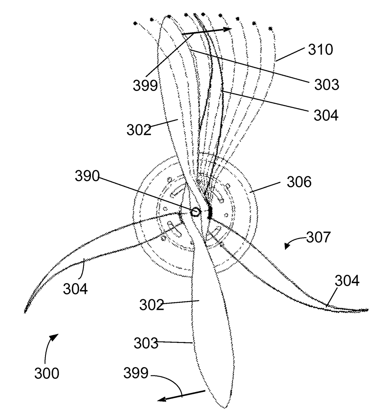 Method and apparatus for independently varying airflow and noise generation of a fan