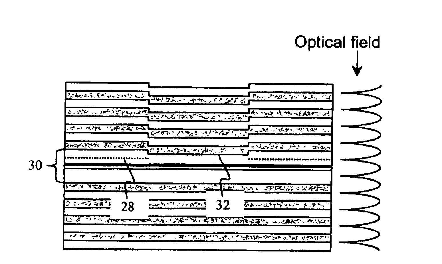 Antiguide single mode vertical cavity laser