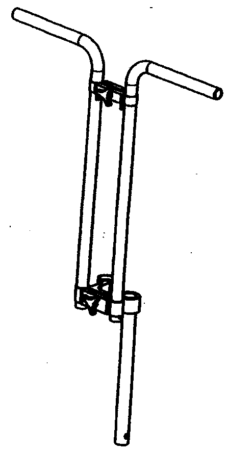 Telescopic handlebar bottom bracket shaft towable portable bicycle