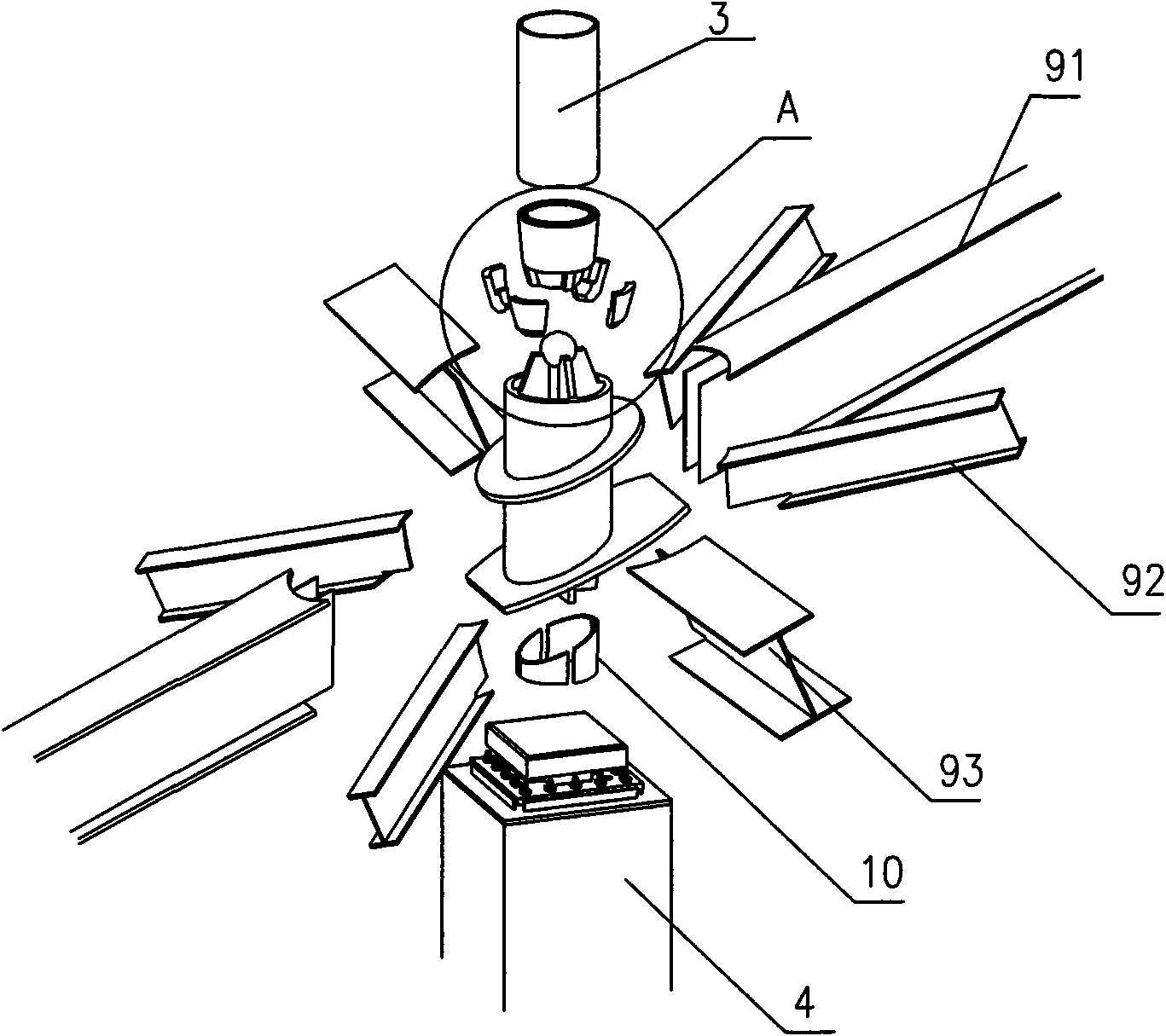 Universal spherical joint supporter with anti-loosening position-limiting structure