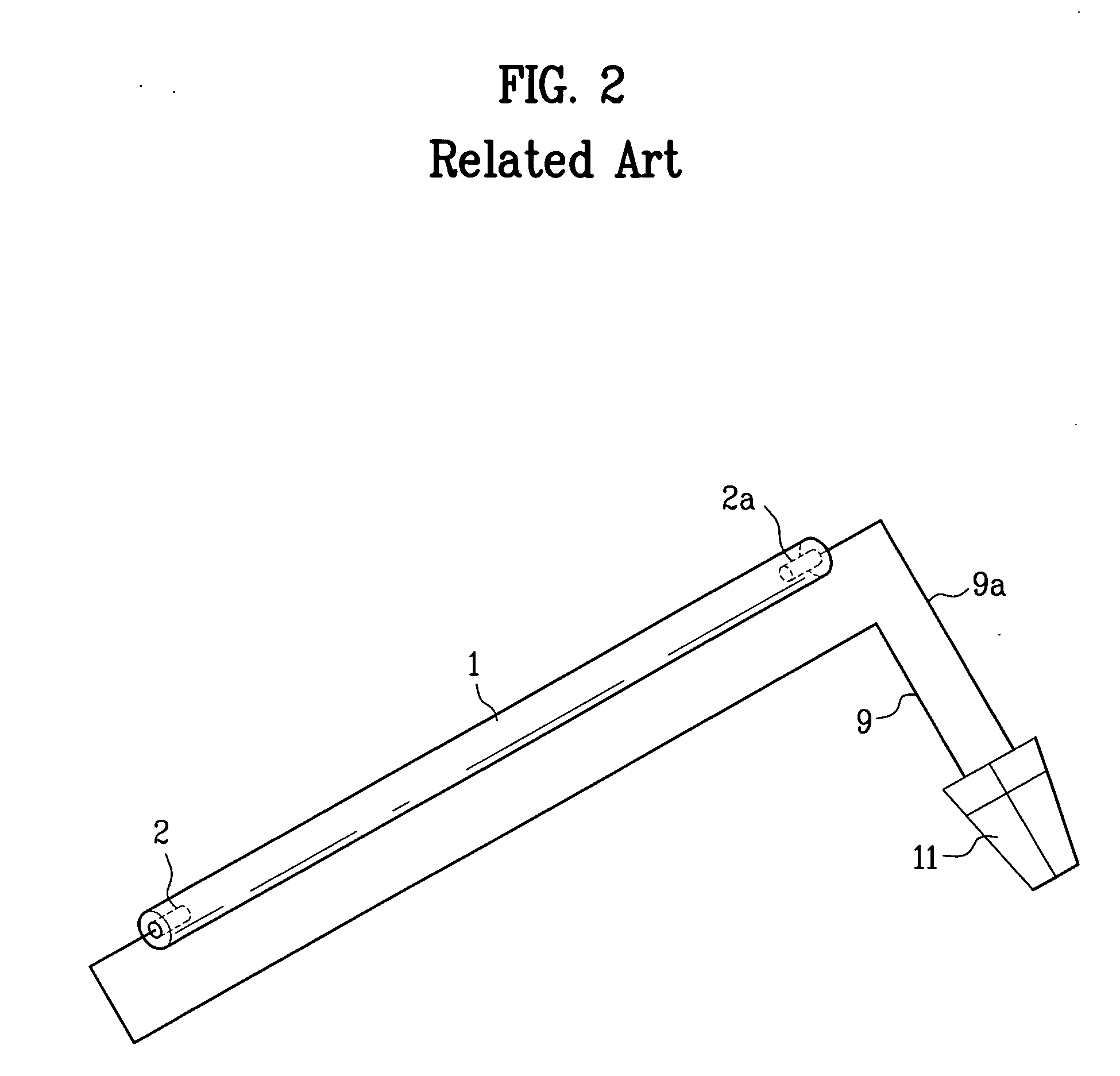 Flat panel fluorescent lamp and fabricating method thereof