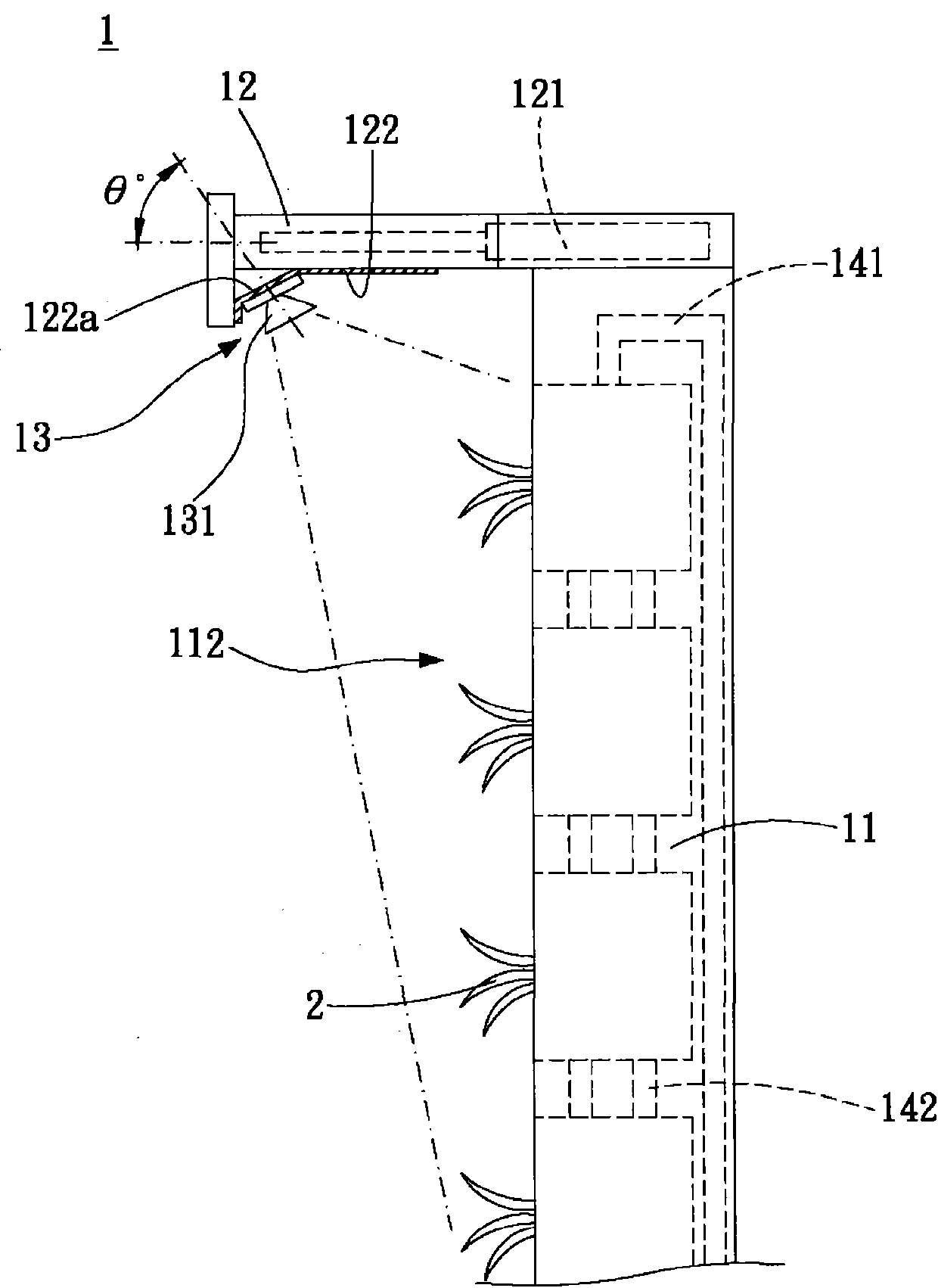 Integrated lighting vertical garden