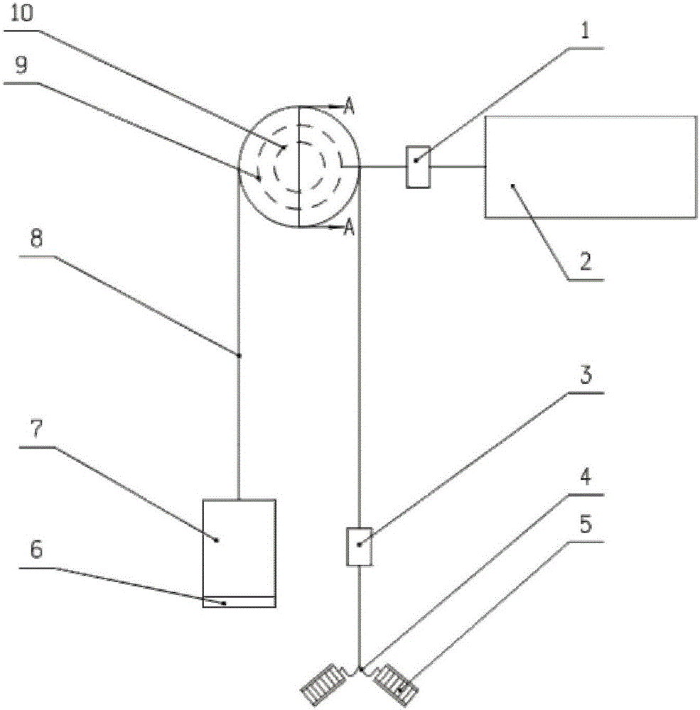 Automatic balance weight energy-saving control system for elevator