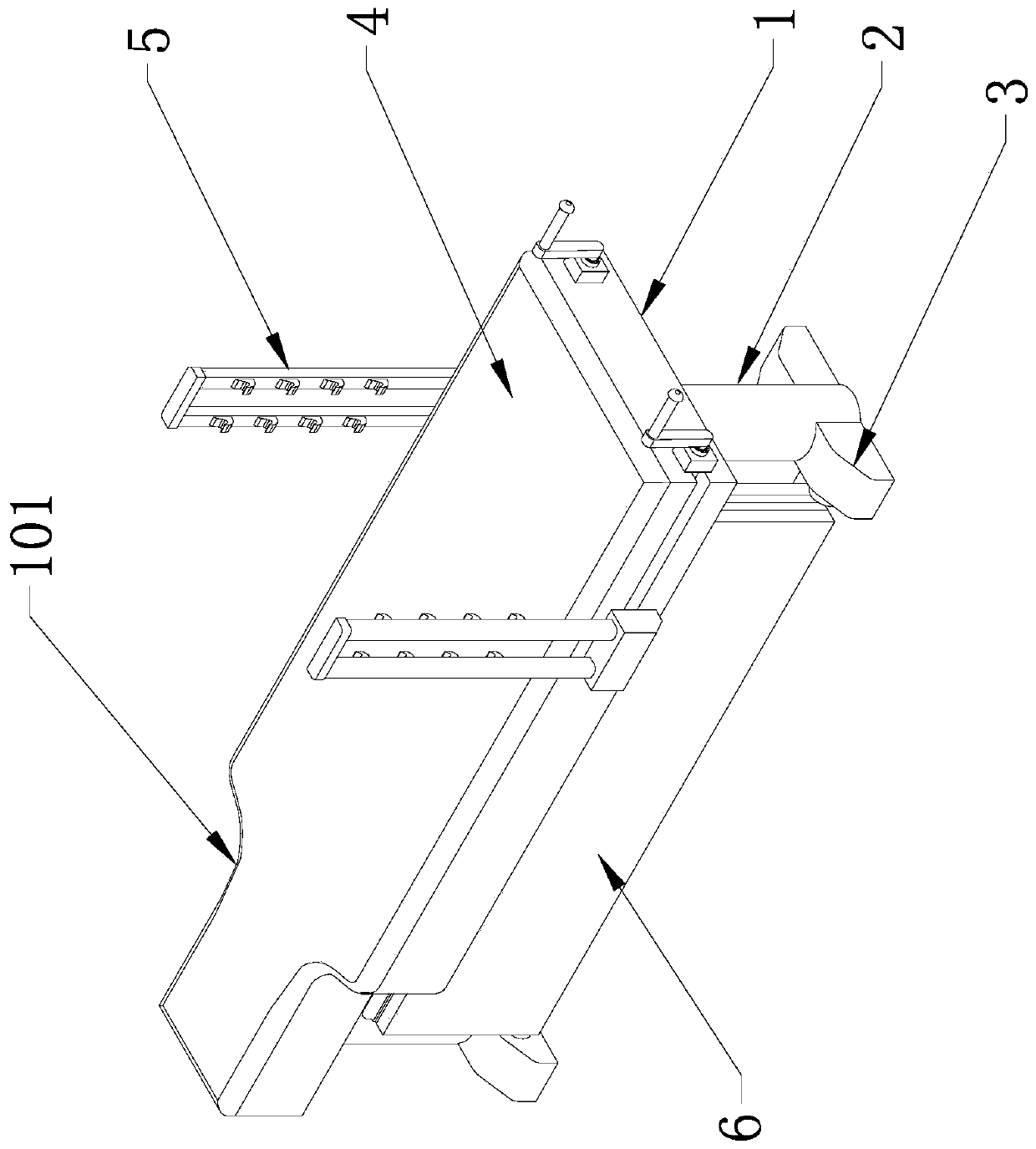 Double dumbbell bench press equipment with ground protection function