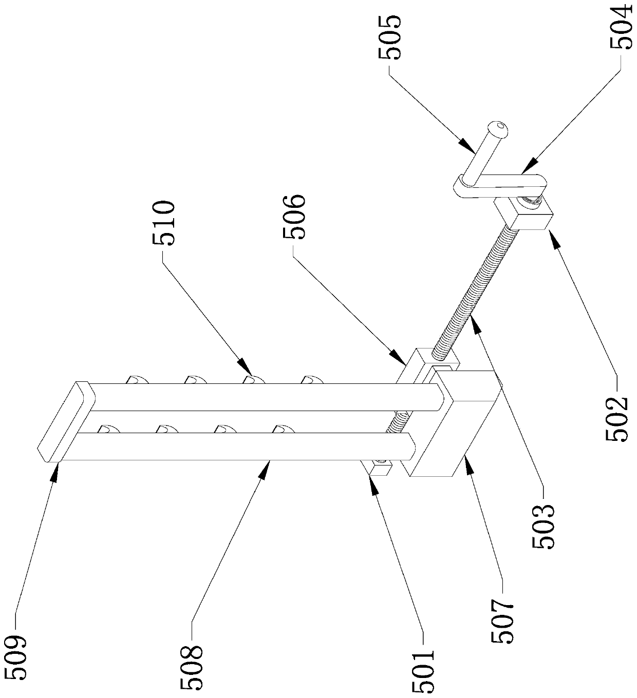 Double dumbbell bench press equipment with ground protection function