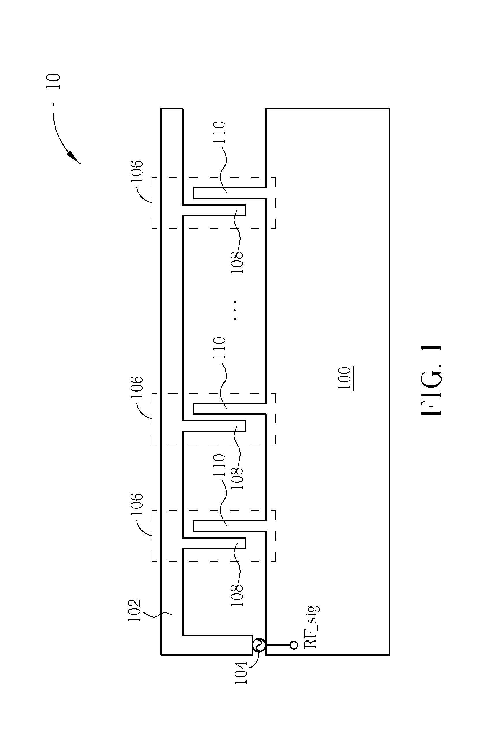 Wideband Antenna and Related Radio-Frequency Device