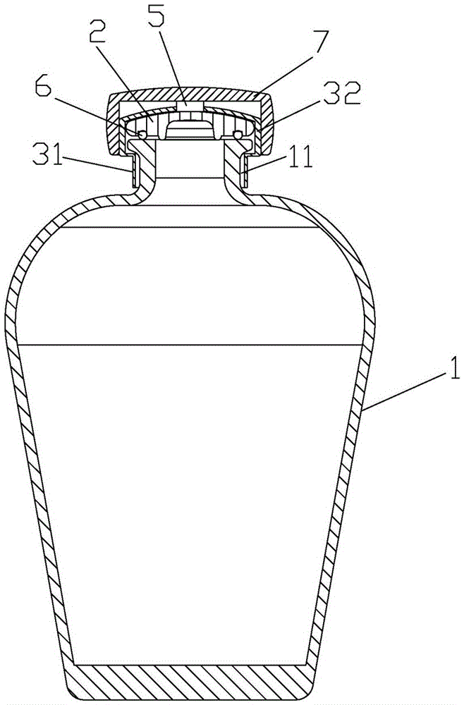 Large-opening wine jar packaging anti-theft device