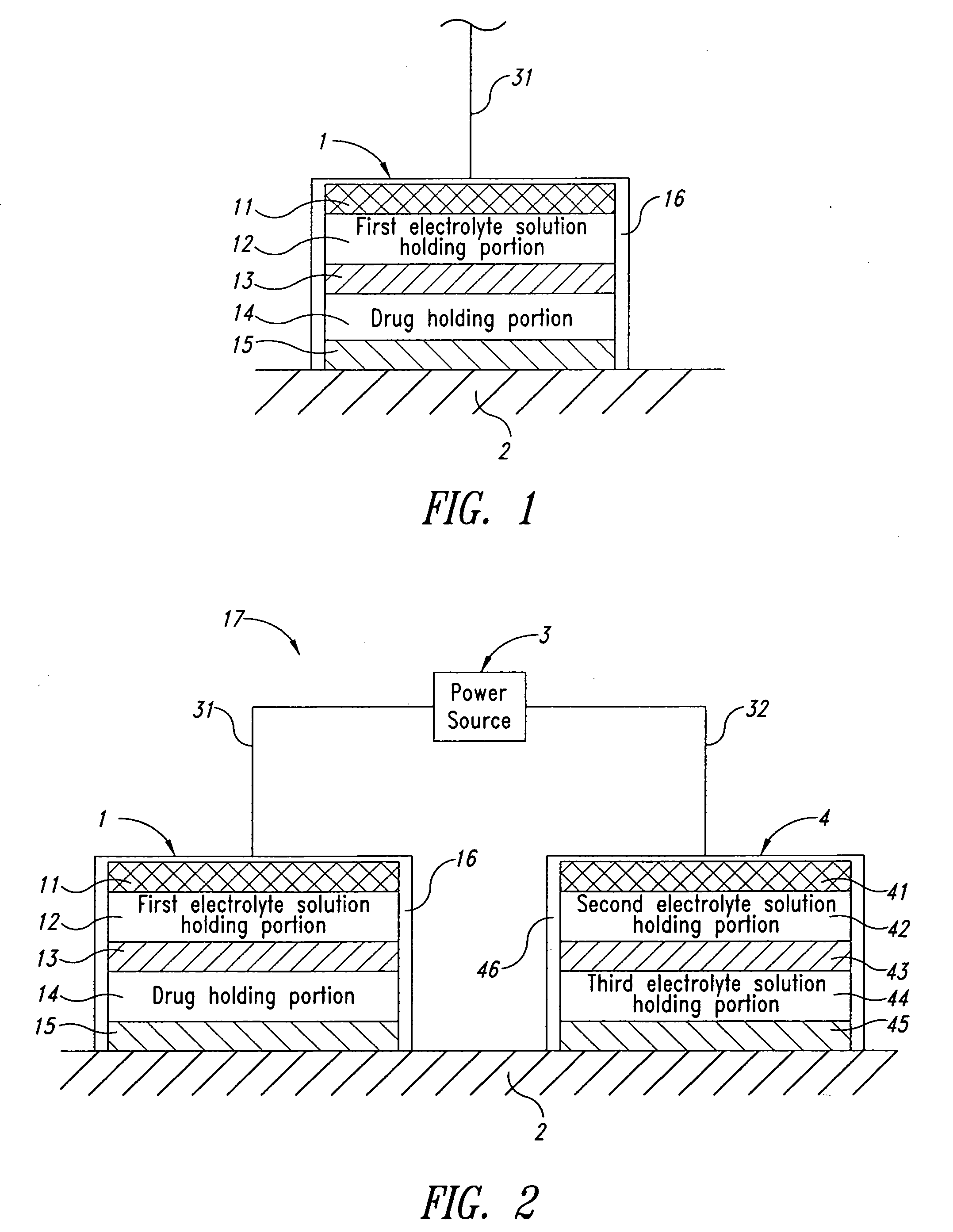 Electrode assembly for freezing-type iontophoresis device