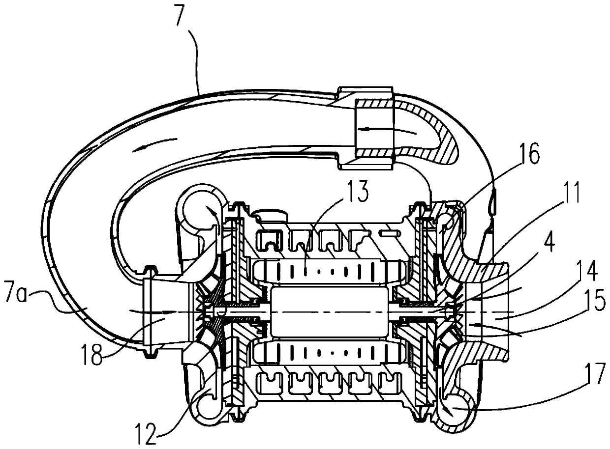 Inlet distortion constraint device and centrifugal compressor provided with same