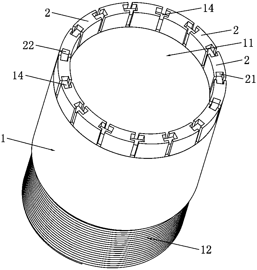 A kind of preparation method of geological drill bit