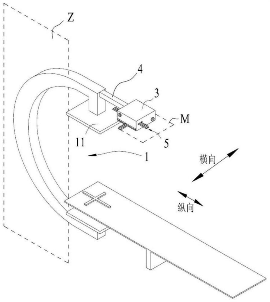 Abdominal cavity angiography device for cardiology department