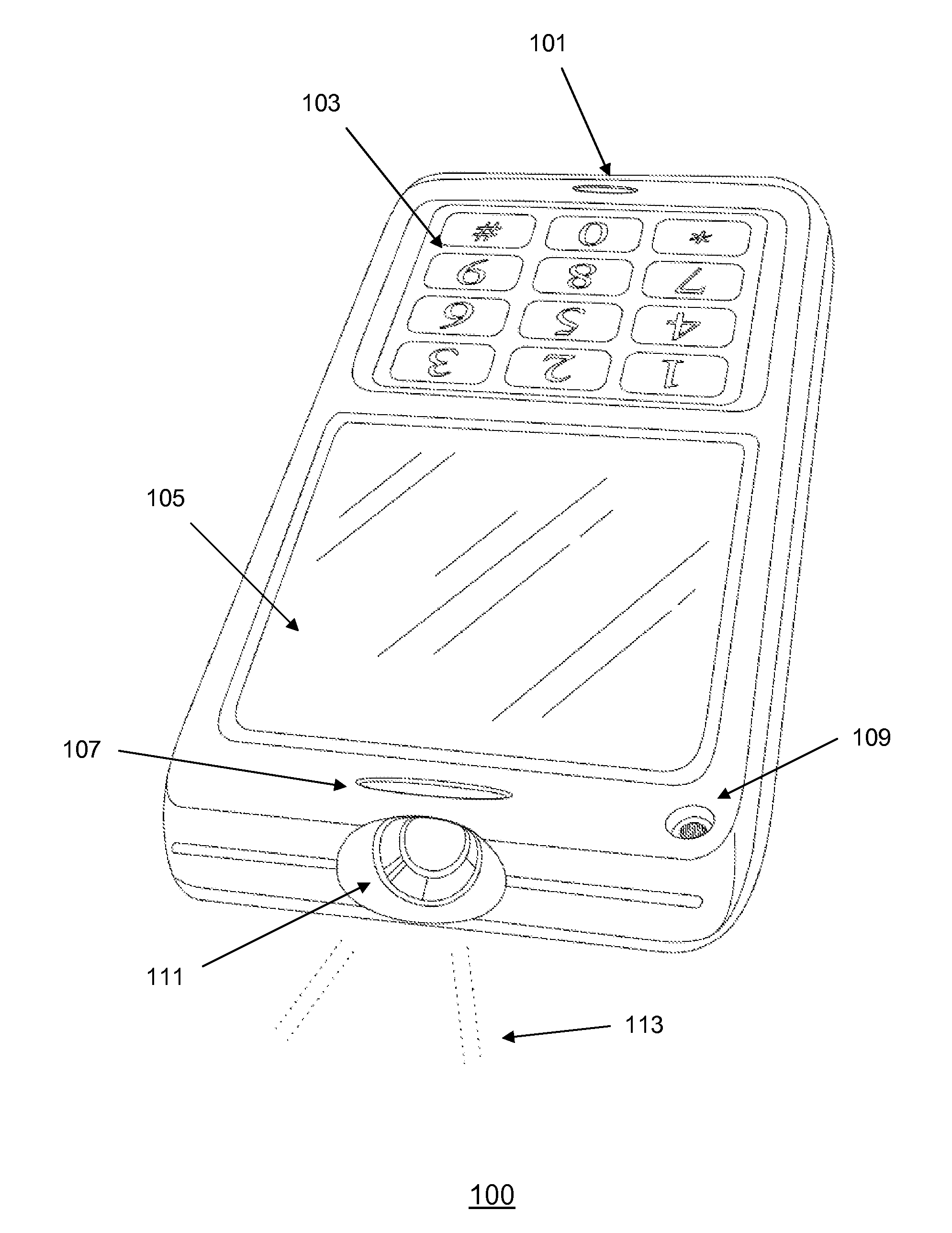 Apparatus and method for using a dedicated game interface on a wireless communication device with projector capability