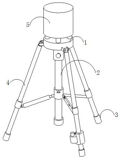 Movable photography tripod device with shockproof function