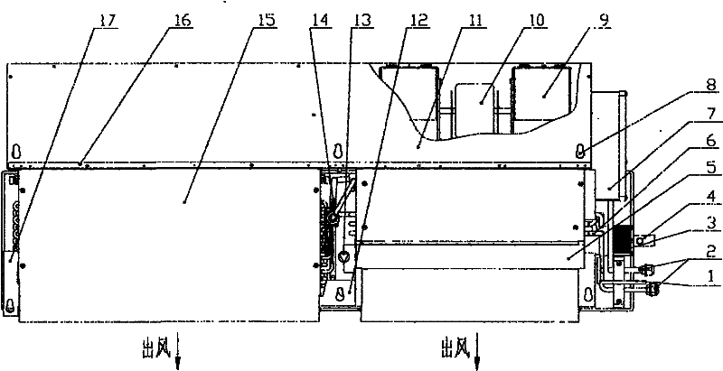 A conceal-type constant temperature and humidity indoor unit of an air conditioner