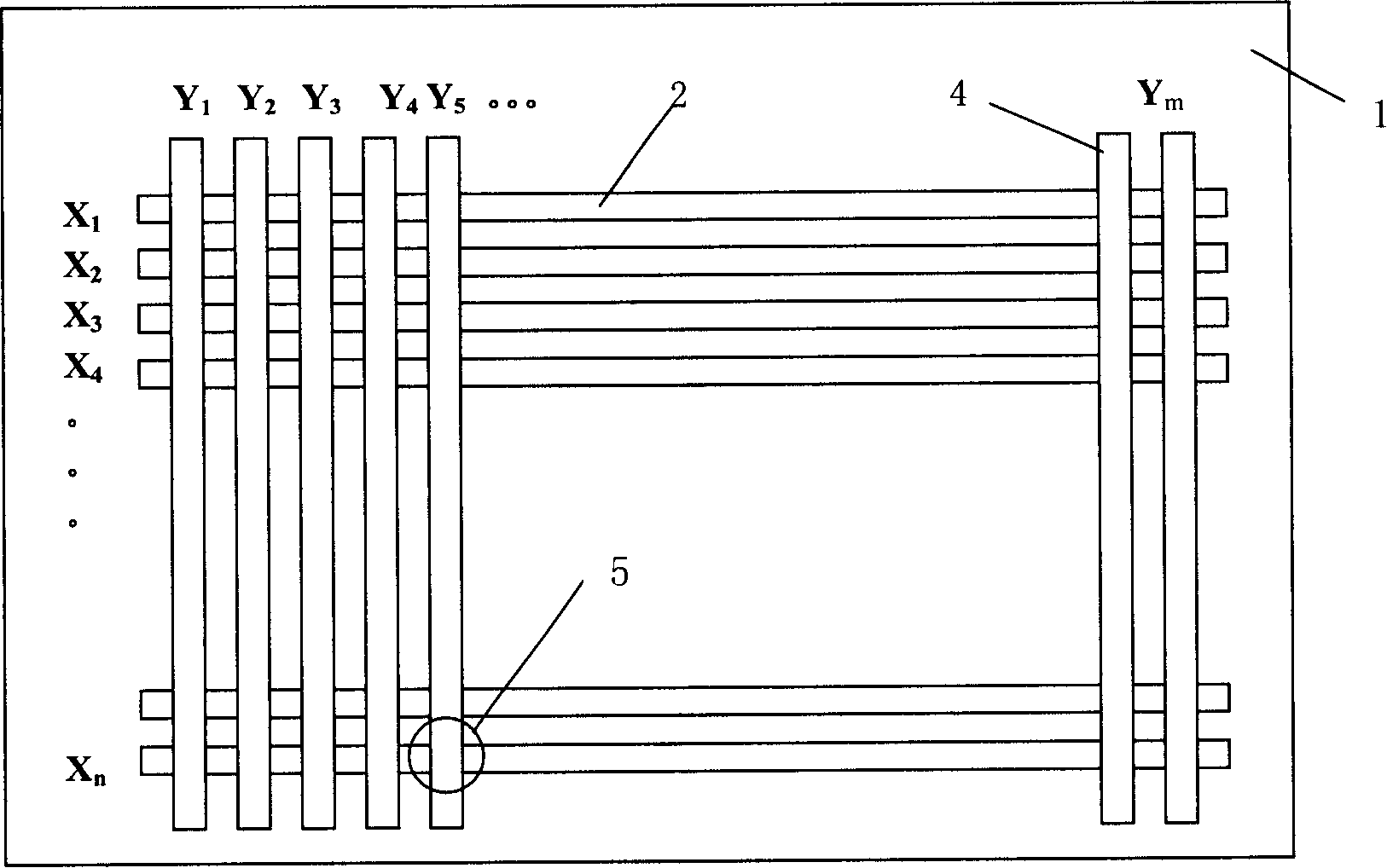 Thin film type cathode and grid as well as its preparation method