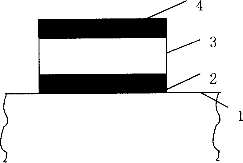 Thin film type cathode and grid as well as its preparation method