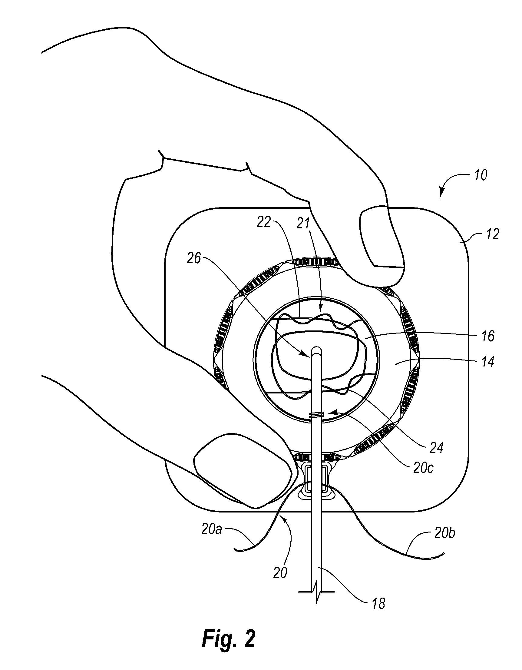 Self-suturing anchor device