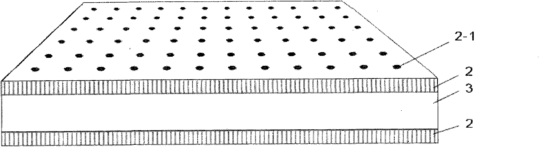 Antibiosis anti-acarien multifunctional mattress of nanosilver ion and manufacturing method