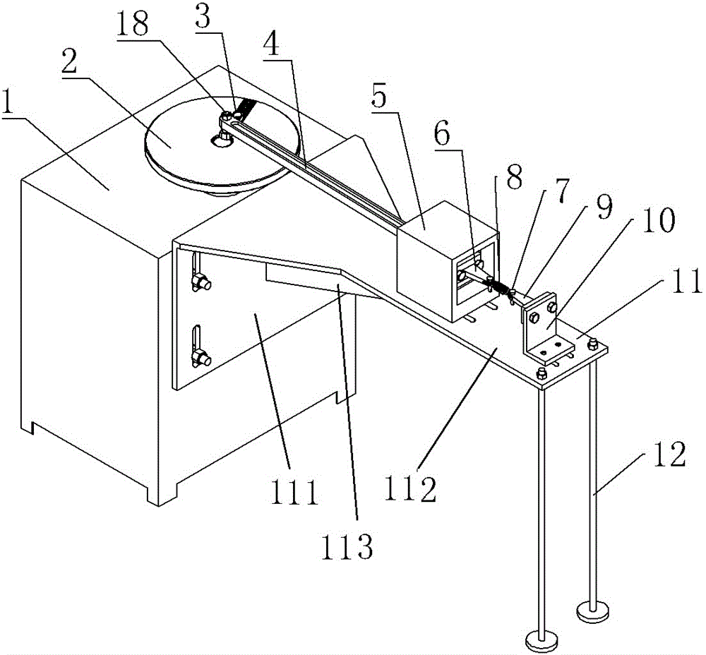 Crank-slider mechanism and spring life testing device with same