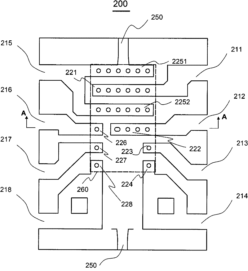 Inverted lead frame and packaging structure thereof