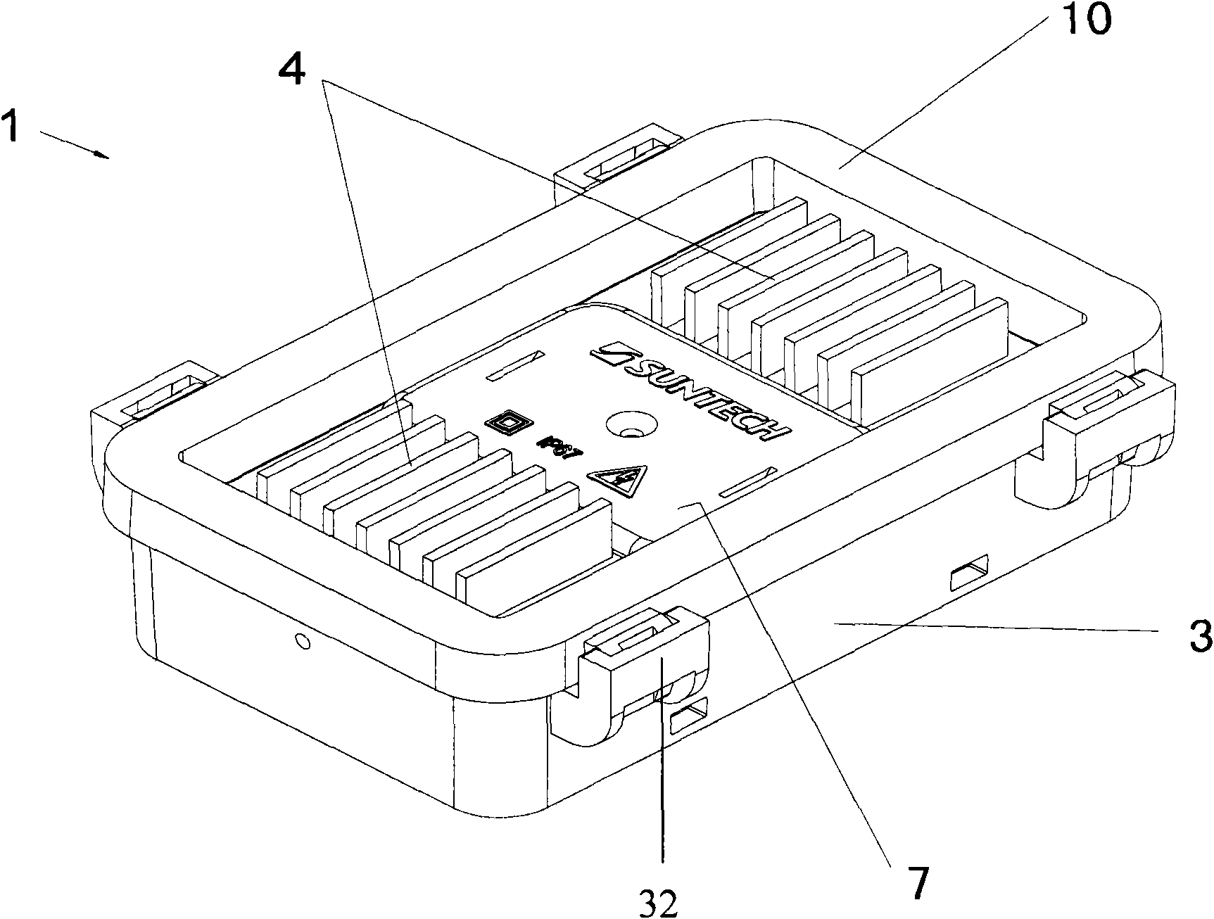 Junction box for solar cell module
