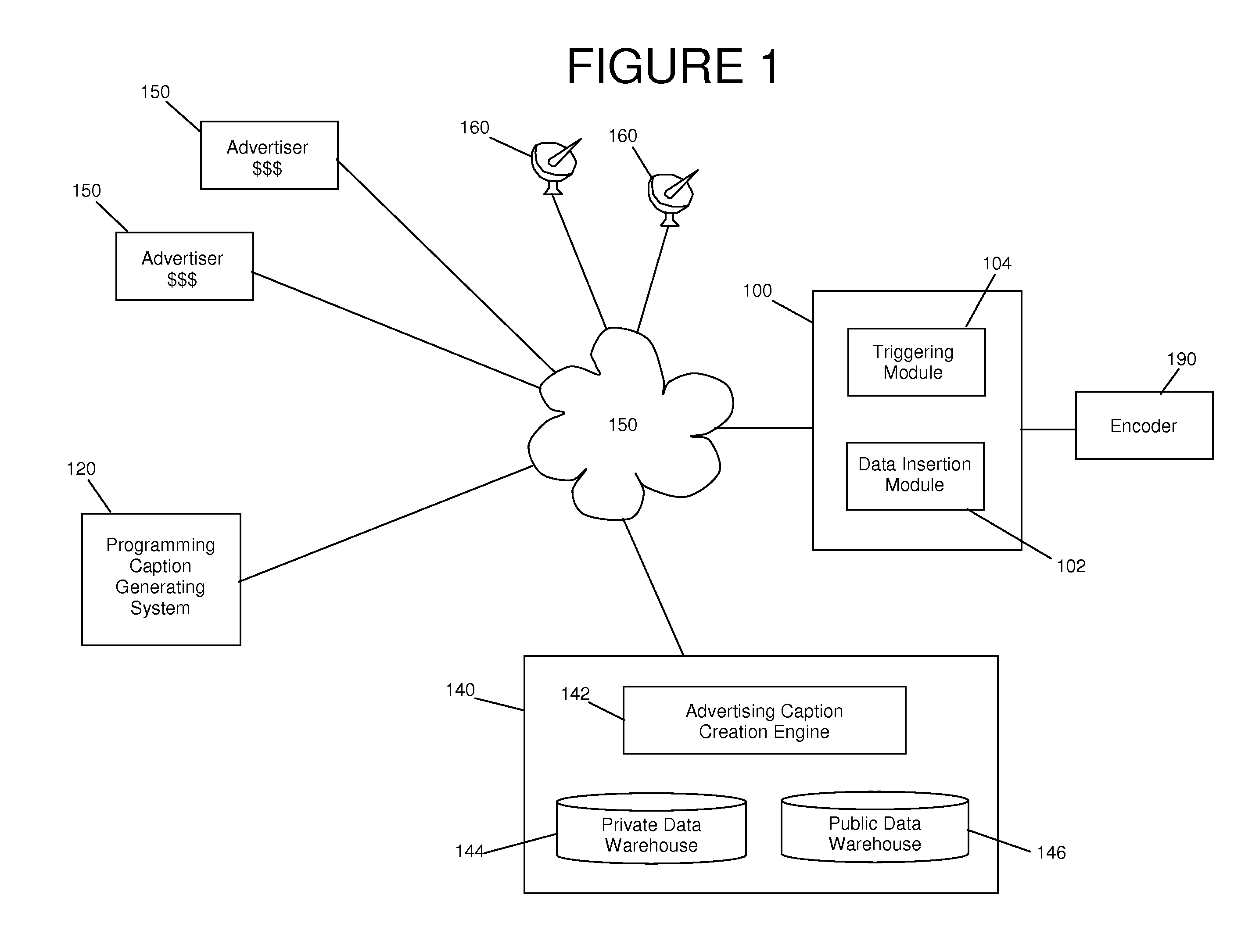 System and method for inserting sponsor information into closed caption content of a video signal