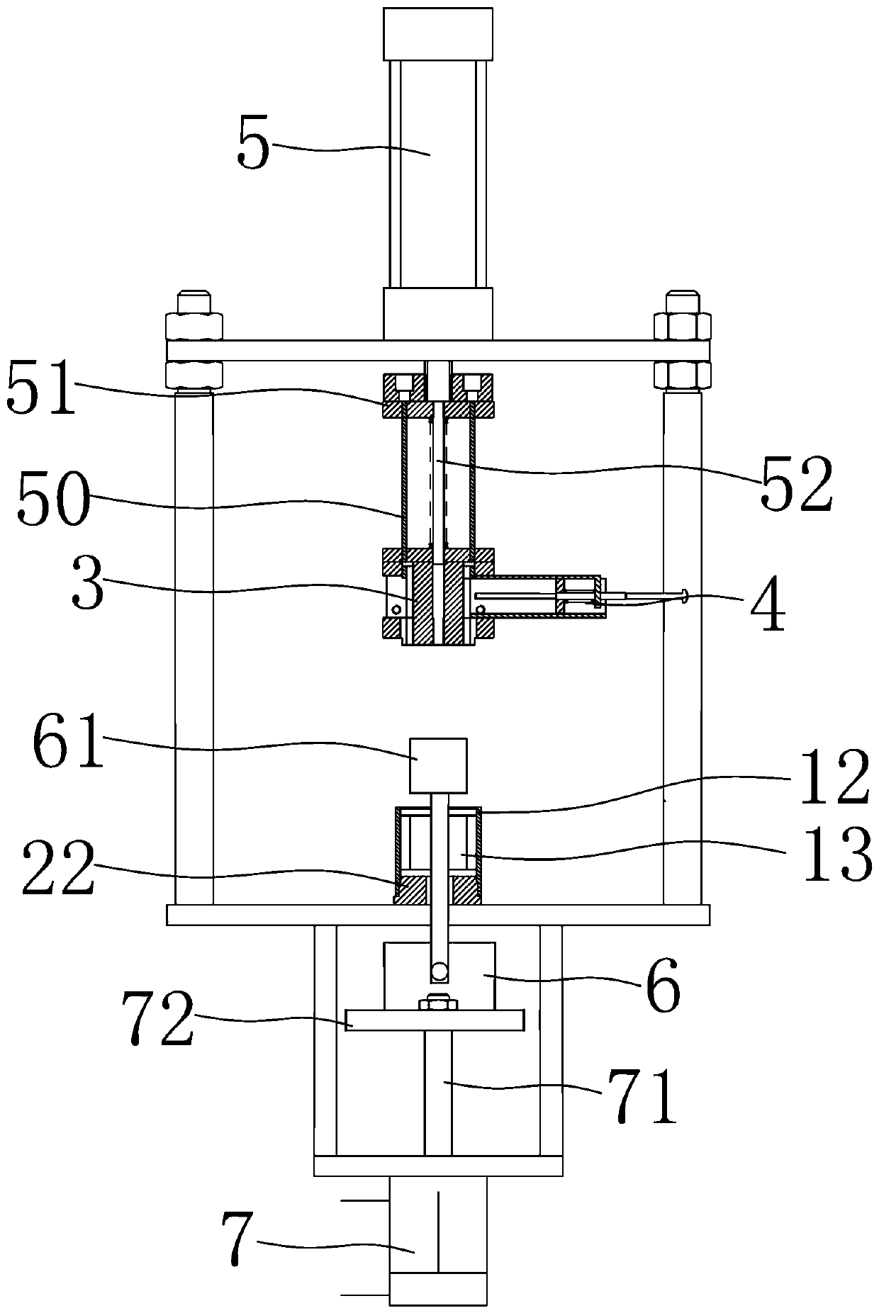 Device for fitting leaf springs onto housing case