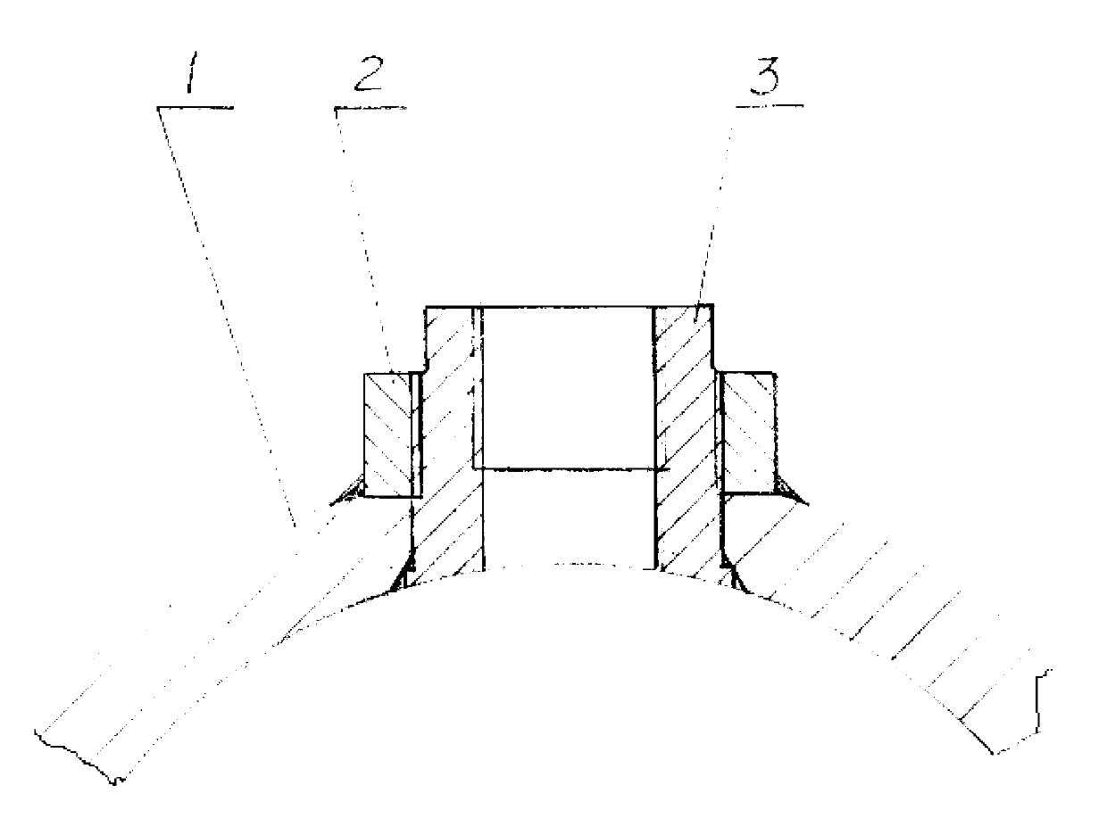 Novel structure and new welding method of oil inlet and outlet of hydraulic cylinder