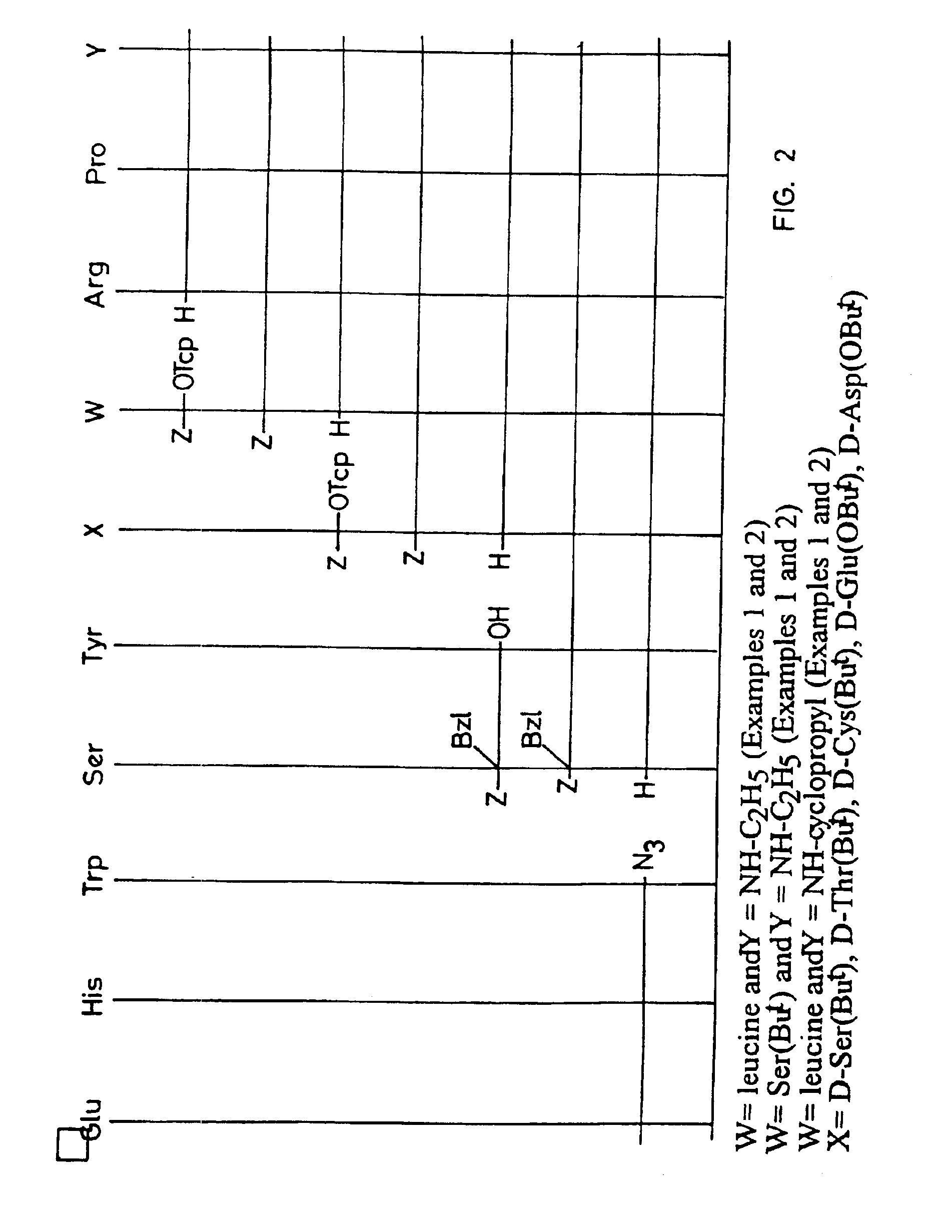 Peptide synthesis procedure in solid phase