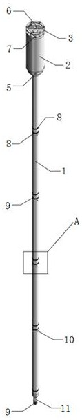 Seabed pore water multi-parameter in-situ observation probe rod and method based on fiber bragg grating