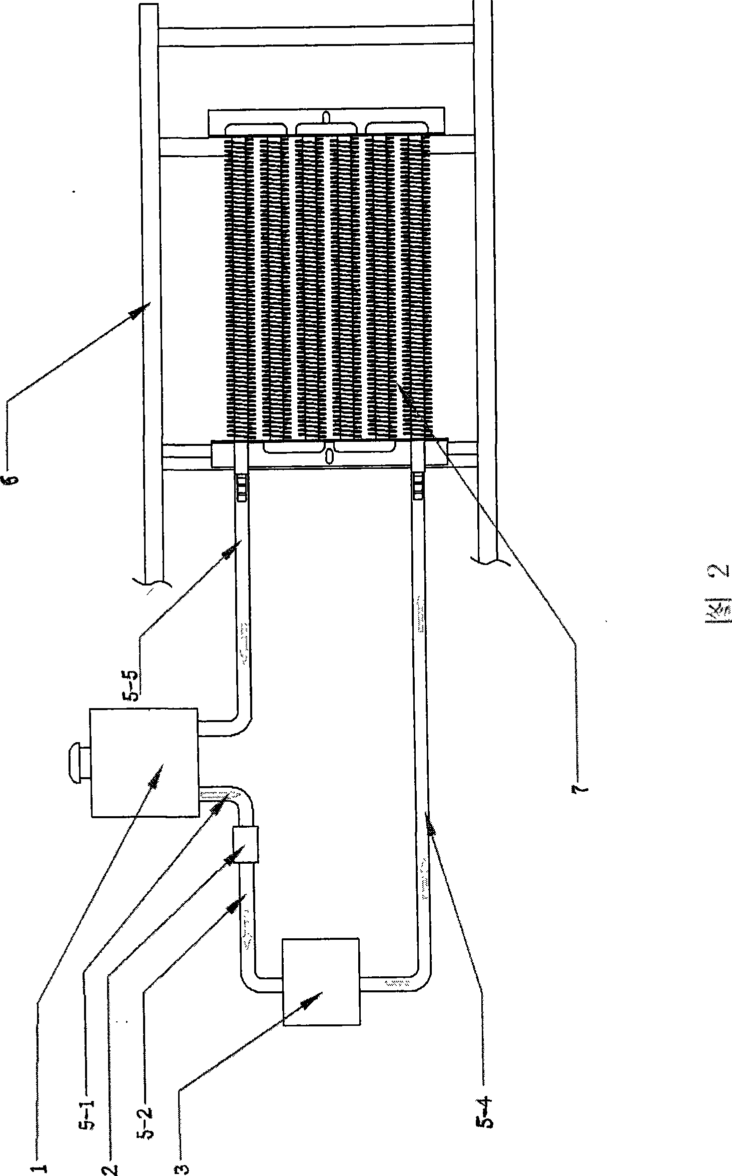 Water-cooling heat radiating device for motorcycle